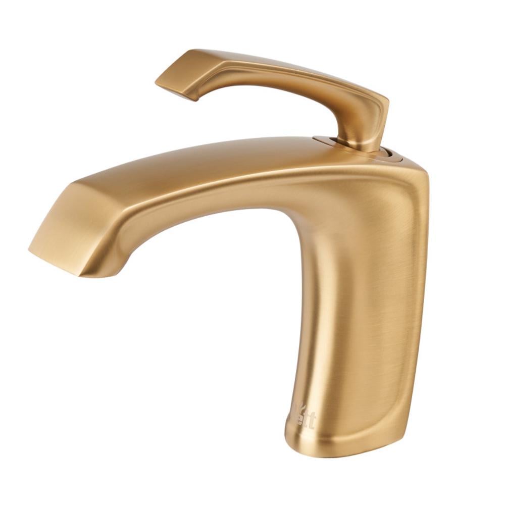 Змішувач для умивальника Nett PG-33 одноважільний Золотий матовий (NET-081270)