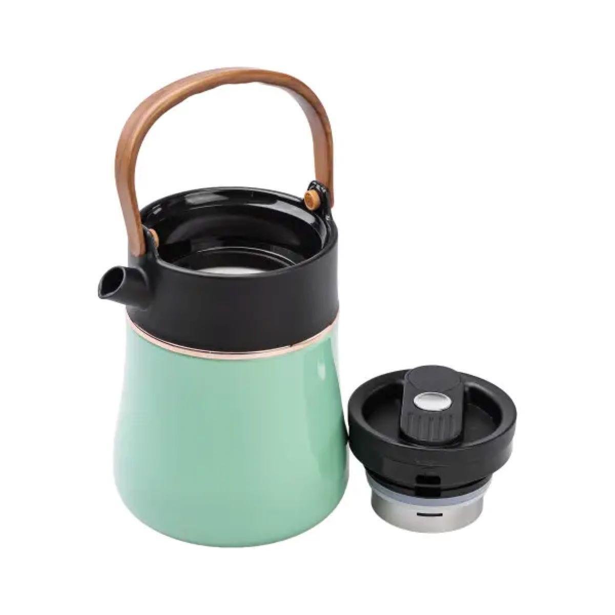 Чайник термос с датчиком температуры и вакуумной изоляцией HP-14-22M 700 мл Мятный (A-033287) - фото 3