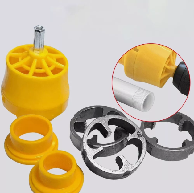 Набір для нарізання різьби для ПВХ труб 1/2" 3/4" та 1" та мітчики для внутрішньої різьби 1/2" 3/4" - фото 6