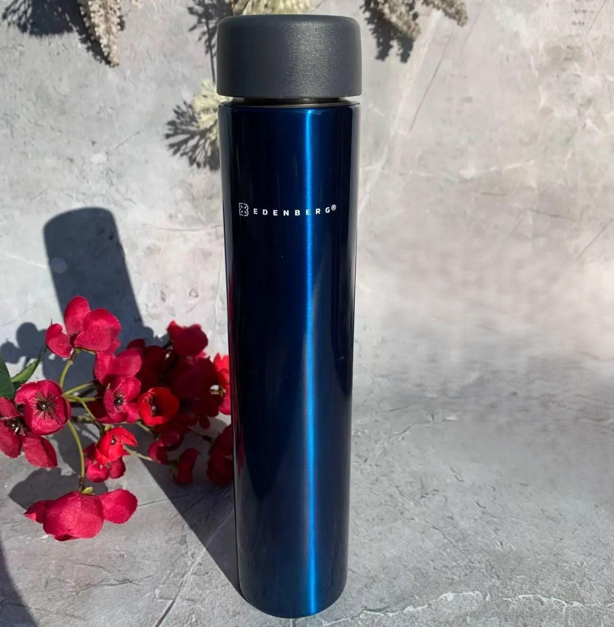 Термокружка вакуумная из нержавейки Edenberg EB-640 250 мл Синий - фото 2 Термокружка вакуумная из нержавейки Edenberg EB-640 250 мл Синий - фото 2