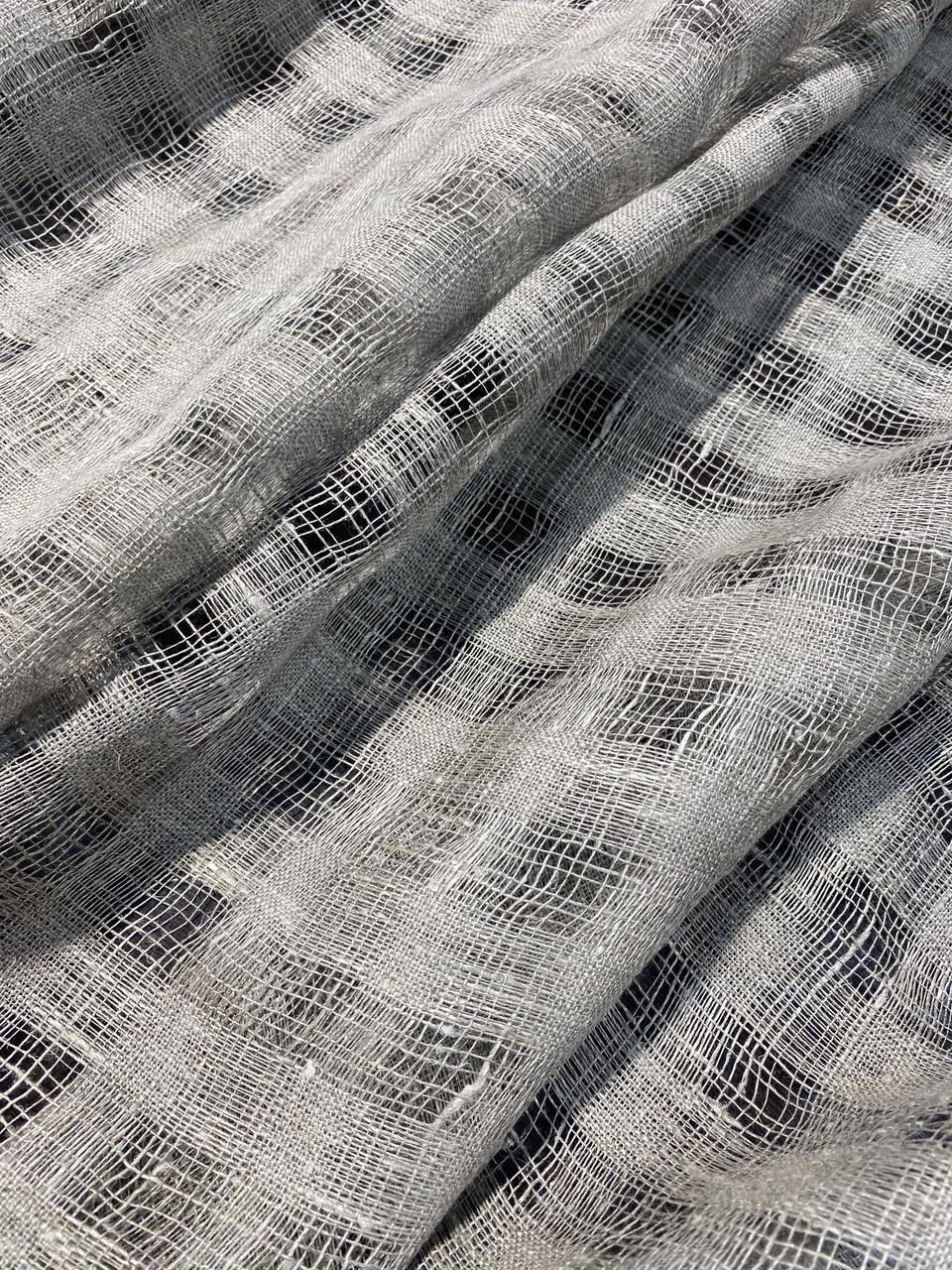 Ткань LINEN PLUS 100% лен натуральная 150 см 3/330 Серый - фото 9