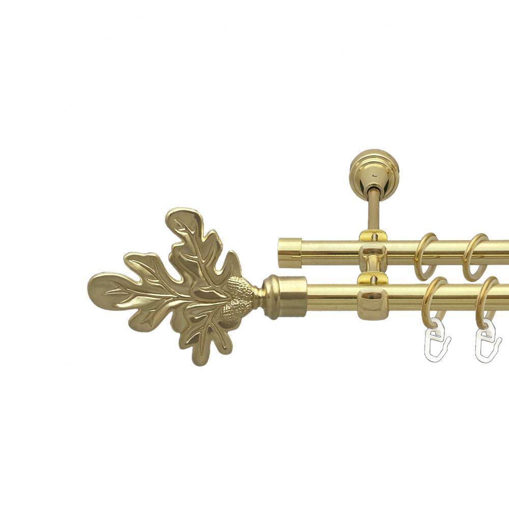 Карниз Orvit Листок двухрядный гладкий 16\16 мм 200 см Золотой (00-00014224)