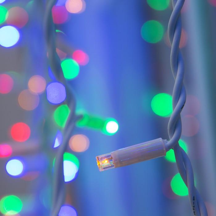 Гірлянда вулична з flash мерехтінням Alphatrade Premium Штора 2х2 м 216 LED Білий/Різнокольоровий - фото 2