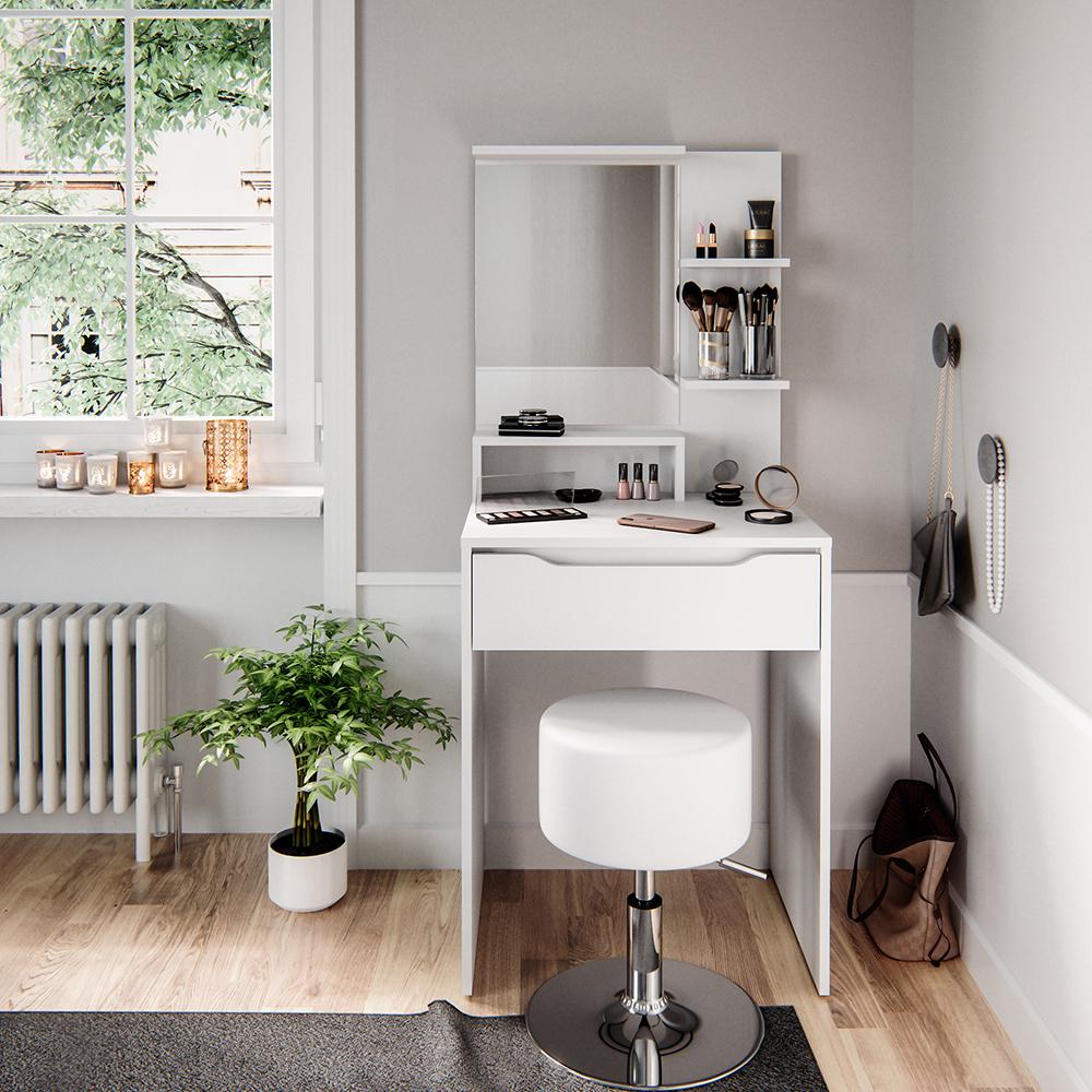 Мини туалетный столик Vicco Ruben со стулом Белый - фото 4 Мини туалетный столик Vicco Ruben со стулом Белый - фото 4