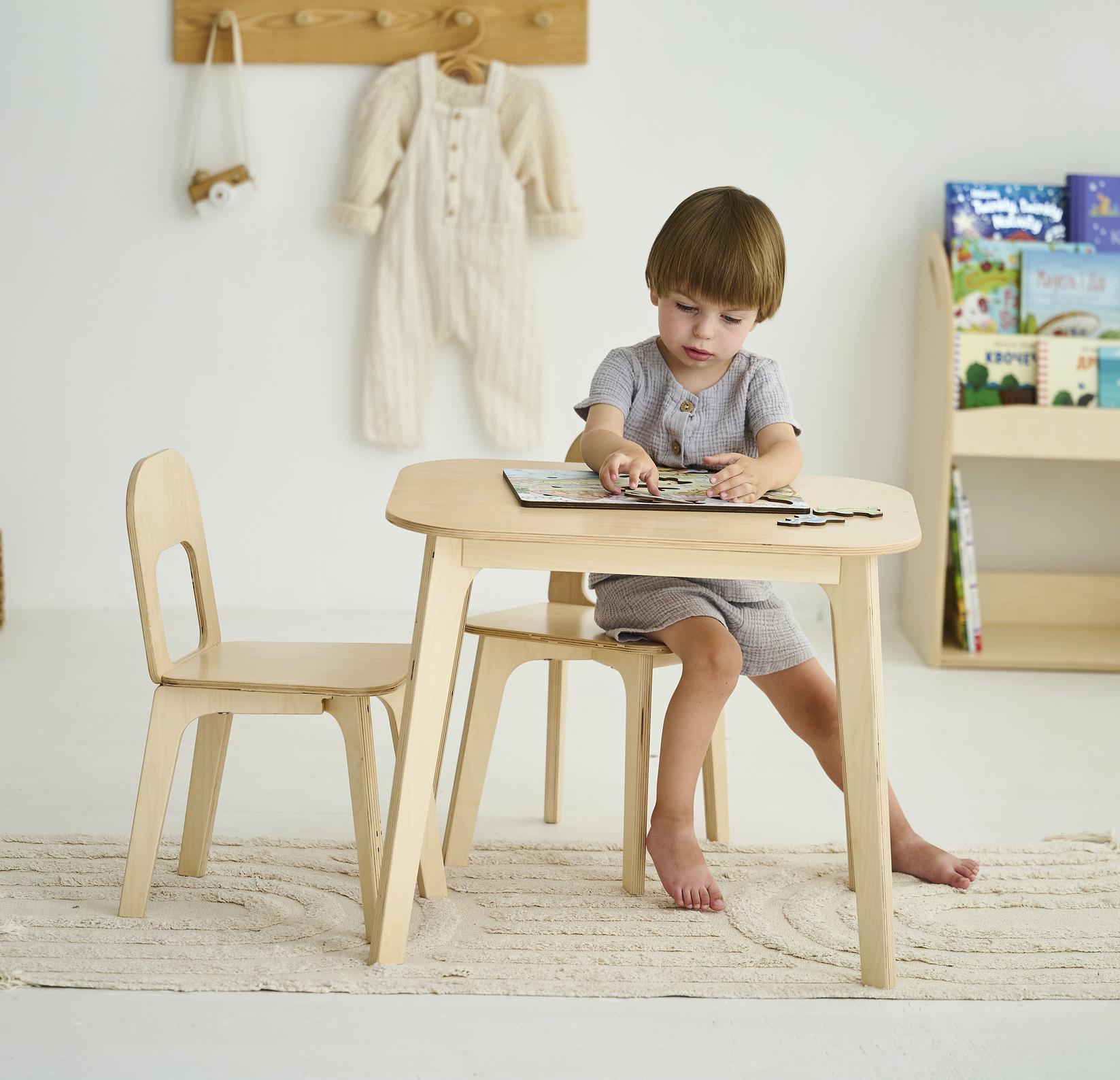 Дитячий столик і два стільчика Tatoy для дітей 2-4 років Бежевий - фото 5 Дитячий столик і два стільчика Tatoy для дітей 2-4 років Бежевий - фото 5