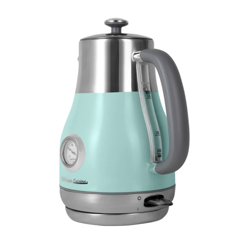 Електрочайник Vintage Cuisine у ретро стилі 2200W 1,6 л М'ятний - фото 7