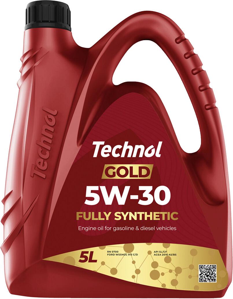 Моторне мастило бензин/дизель Technol 5W-30 5 л Gold
