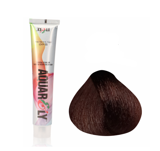 Фарба Itely Aquarely для нормального та сивого волосся 100 мл 5CL Світло-коричневий теплий натуральний