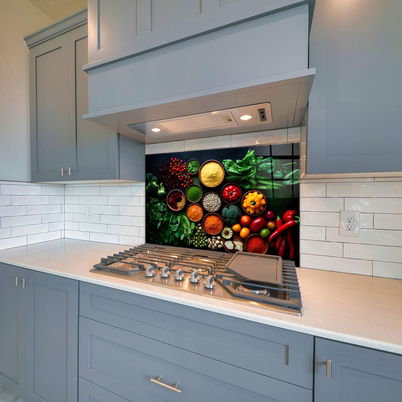 Стеклянная панель для кухни NovellaPrint Ароматы востока 90х60 см (1029.3) - фото 2