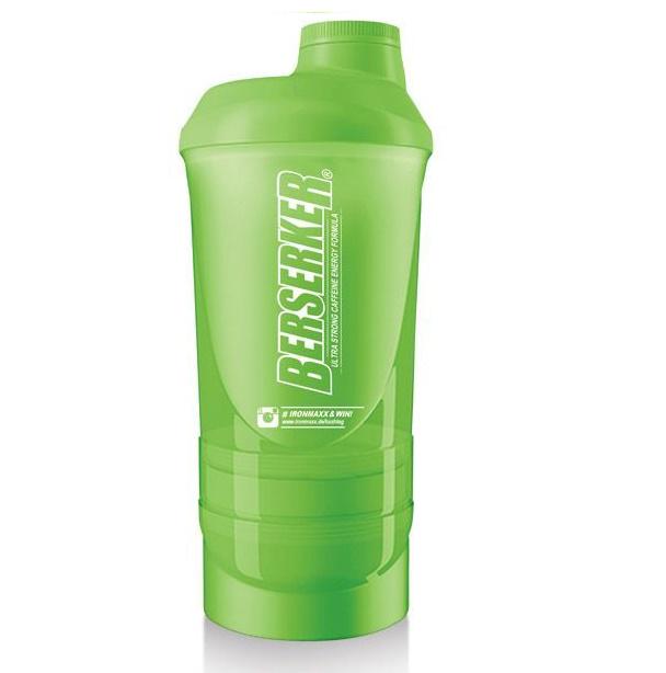 Шейкер IronMaxx IM-Supershaker 600+350 ml Green