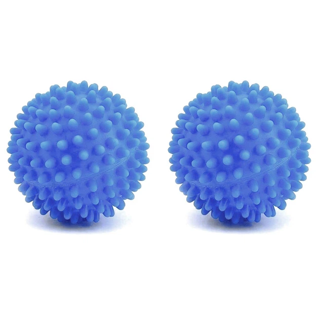 Кульки для прання білизни Dryer Balls шипасті d 7 см 2 шт. Блакитний (opt-13505)