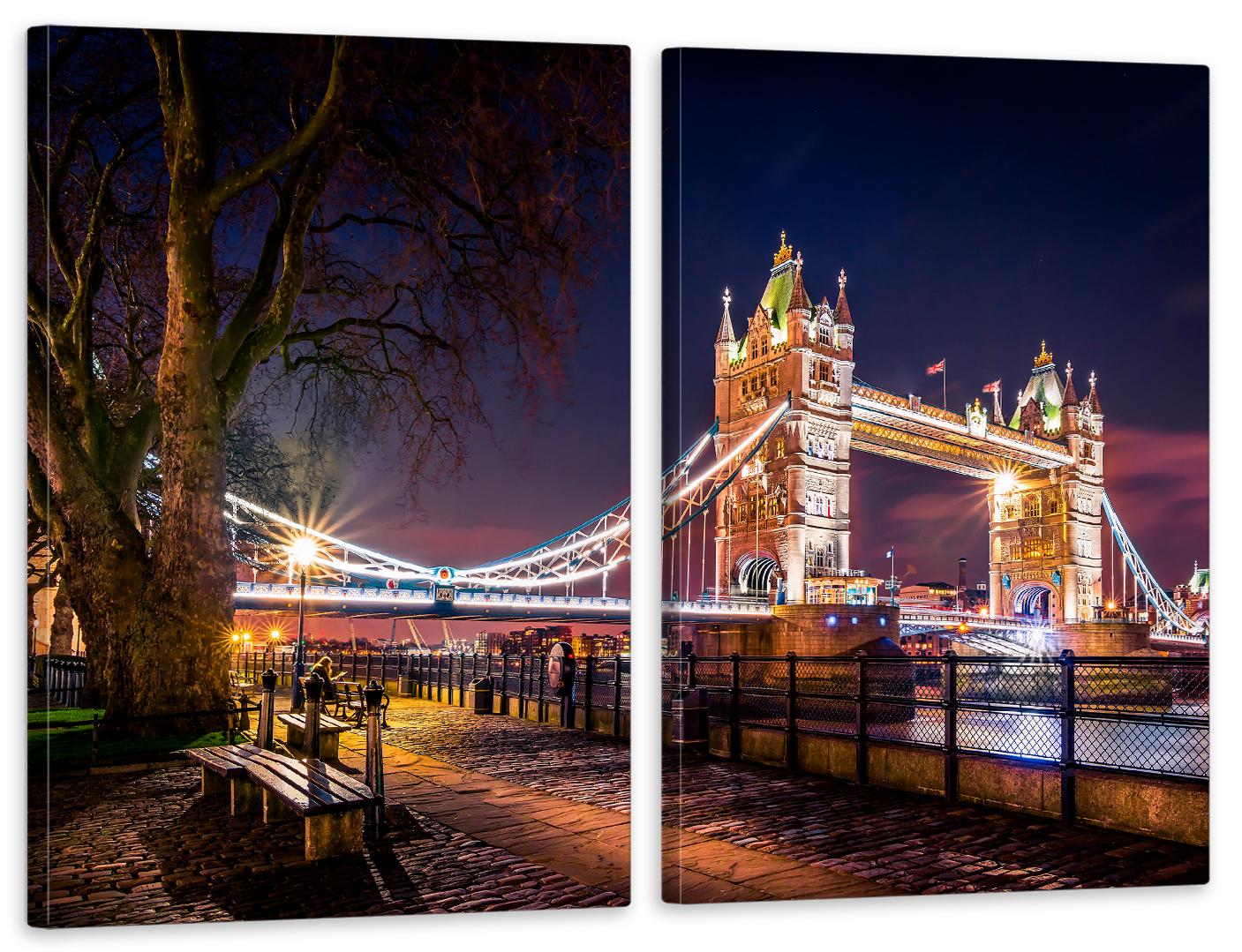 Картина модульная в гостиную/спальню Тауэрский мост 90х132 см (TLV-2_114)