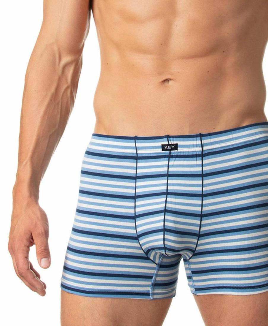 Труси боксери Key р. 54/2XL Блакитний (76397)