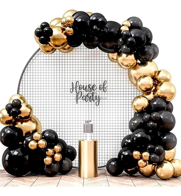 Арка из шаров Mlack 104 шт. Gold Chrome (13227568)
