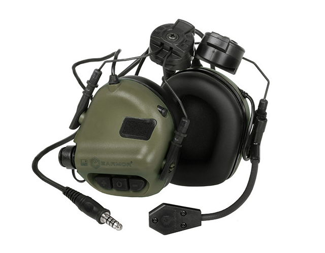 Навушники активні Earmor EM M32H M3 FG for Helmet-Mount Olive (12429848) - фото 1