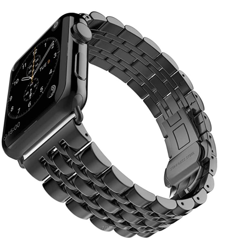 Браслет стальной BeWatch для Apple Watch series 3/4/5/6 с шириной корпуса 38/40 мм Link Черный (1021401) - фото 5 Браслет стальной BeWatch для Apple Watch series 3/4/5/6 с шириной корпуса 38/40 мм Link Черный (1021401) - фото 5