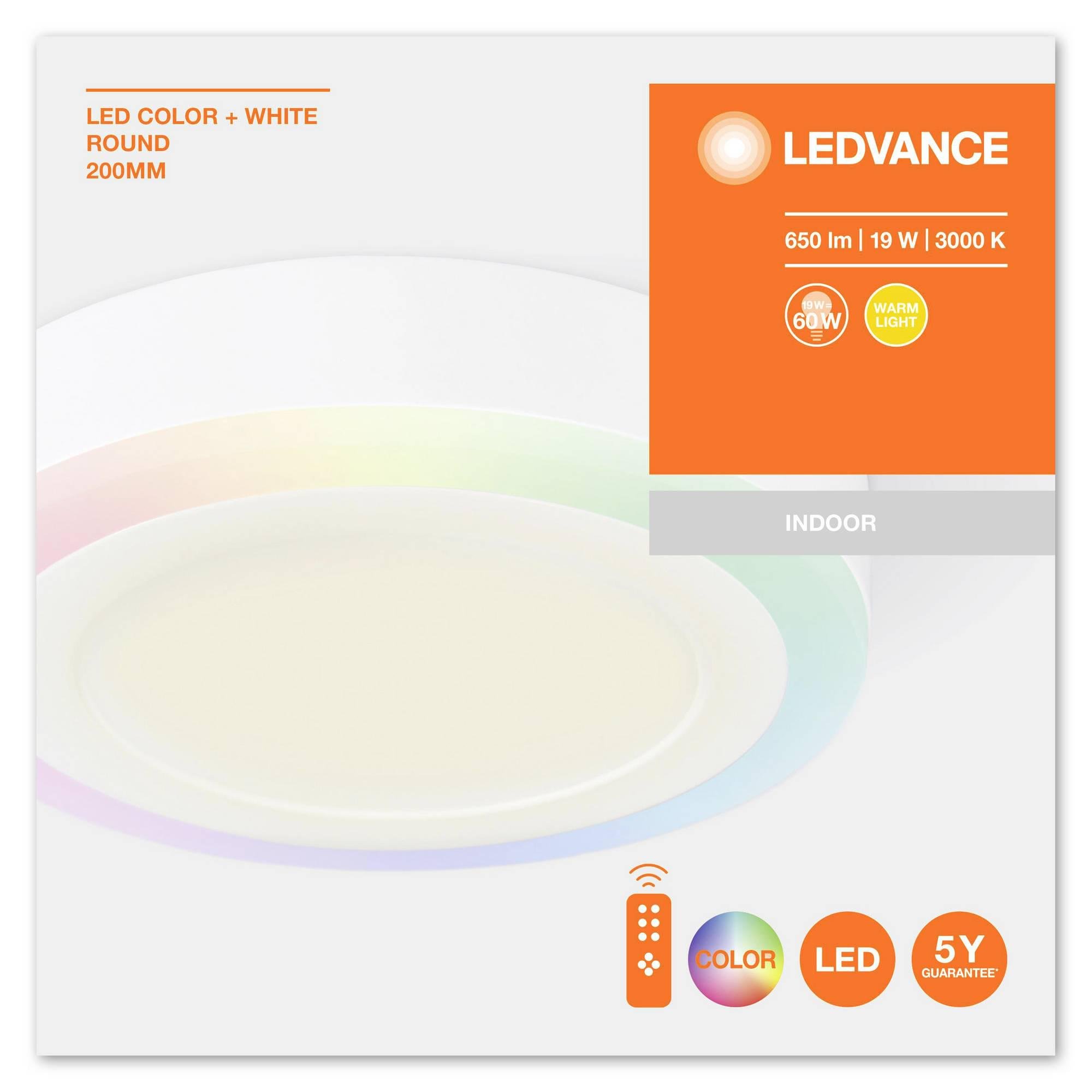 Светильник светодиодный Osram Ledvance 19W 230V RD 200 мм с пультом (9176063) - фото 6