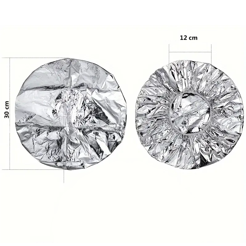 Шапочка для волосся з алюмінієвої фольги на еластичній резинці 1 шт. Сріблястий - фото 10 Шапочка для волосся з алюмінієвої фольги на еластичній резинці 1 шт. Сріблястий - фото 10