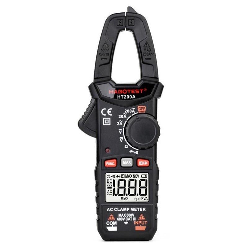 Измеритель зажимной Habotest AC600V/200A DC600V (HT200A)