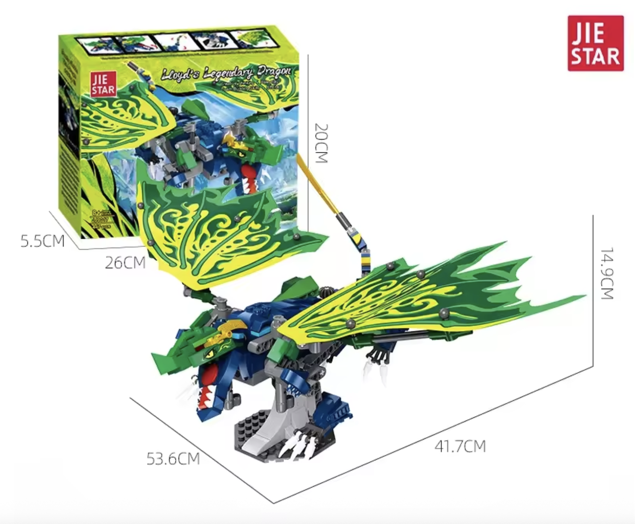 Конструктор Jie Star Легендарний Дракон Ллойда 447 деталей (KO-21) - фото 7