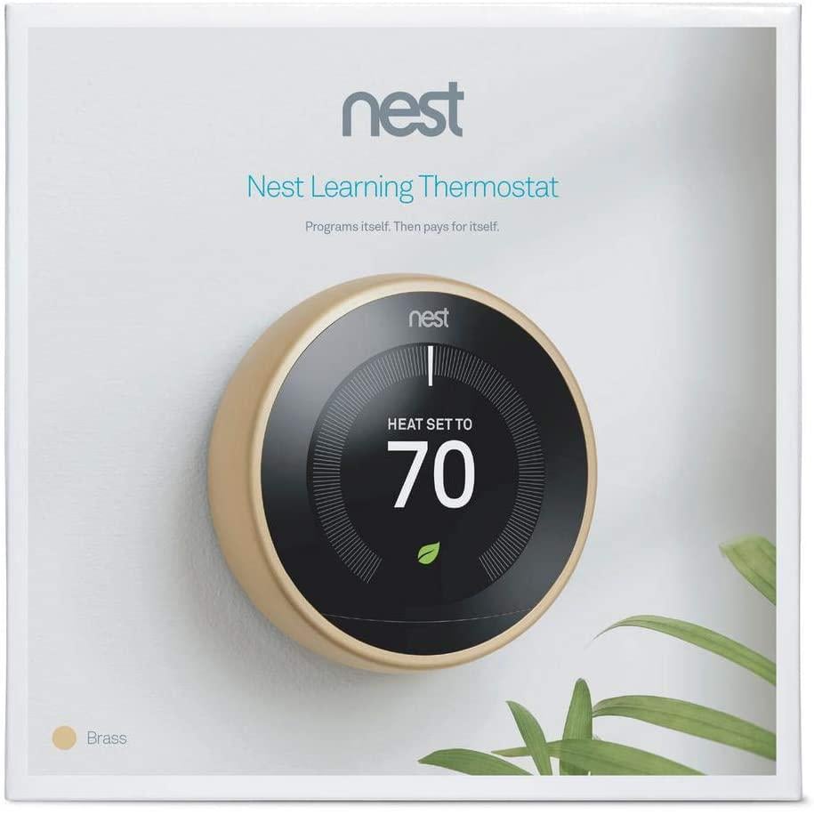 Термостат Nest Learning Thermostat 3nd Generation Stainless Gold (T3007ES) - фото 4