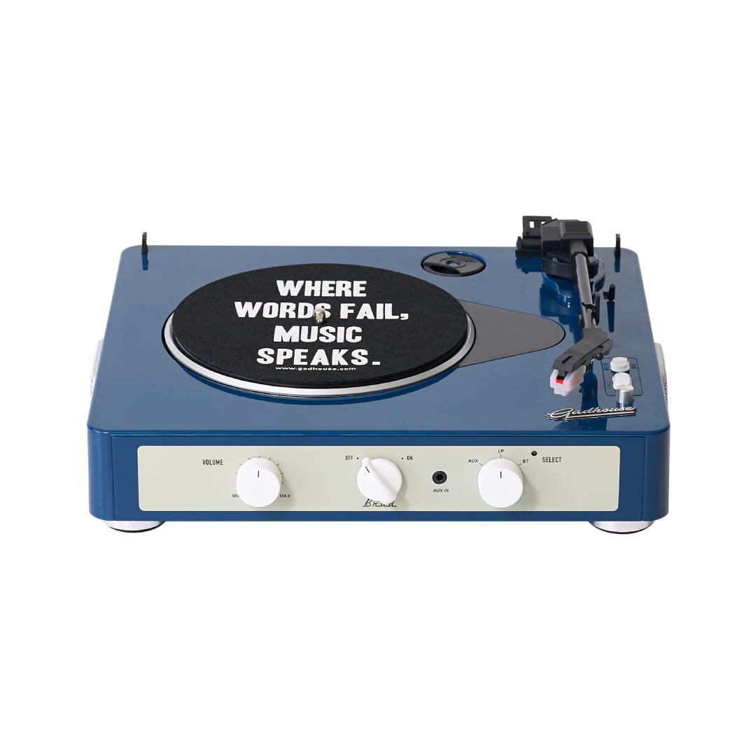 Проигрыватель виниловый Gadhouse Brad Retro MK ll Navy (26211923) - фото 1