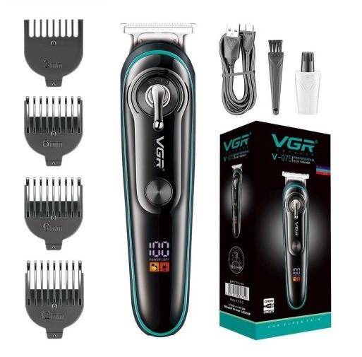 Машинка для стрижки волосся та бороди VGR V-075 Professional 4 насадки (2279436183)