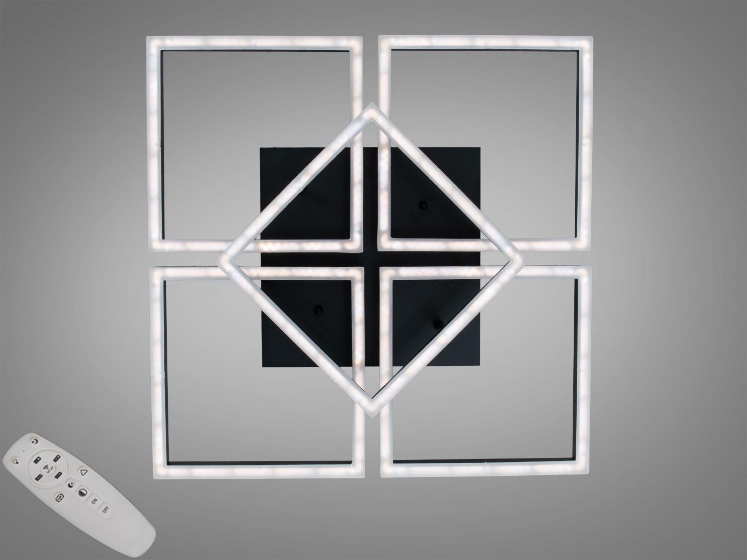 Люстра потолочная LED 110 Вт/димер/пульт Черный (2553BK dimmer) Люстра потолочная LED 110 Вт/димер/пульт Черный (2553BK dimmer)