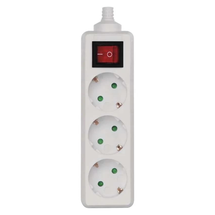 Колодка Emos P1320 3 розетки с выключателем 16A 3680 Вт с заземлением (P1320)