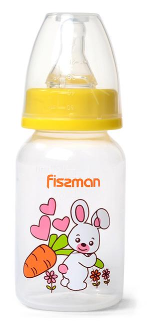 Бутылочка детская для кормления Fissman Babies Зайка 120 мл Бутылочка детская для кормления Fissman Babies Зайка 120 мл