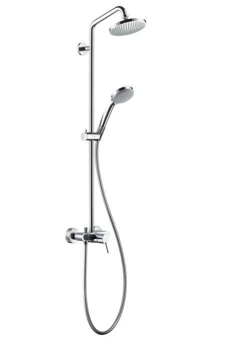 Душевая система со смесителем Hansgrohe CROMA 100 Showerpipe 27154000 Хром (78068)