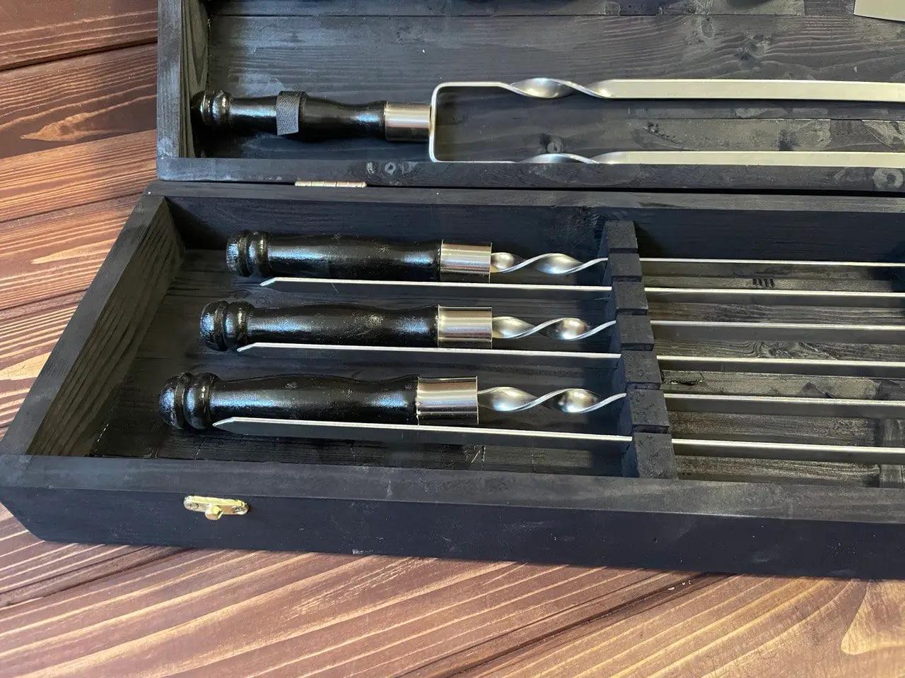 Набір шампурів Озерний у кейсі (10642751) - фото 4 Набір шампурів Озерний у кейсі (10642751) - фото 4