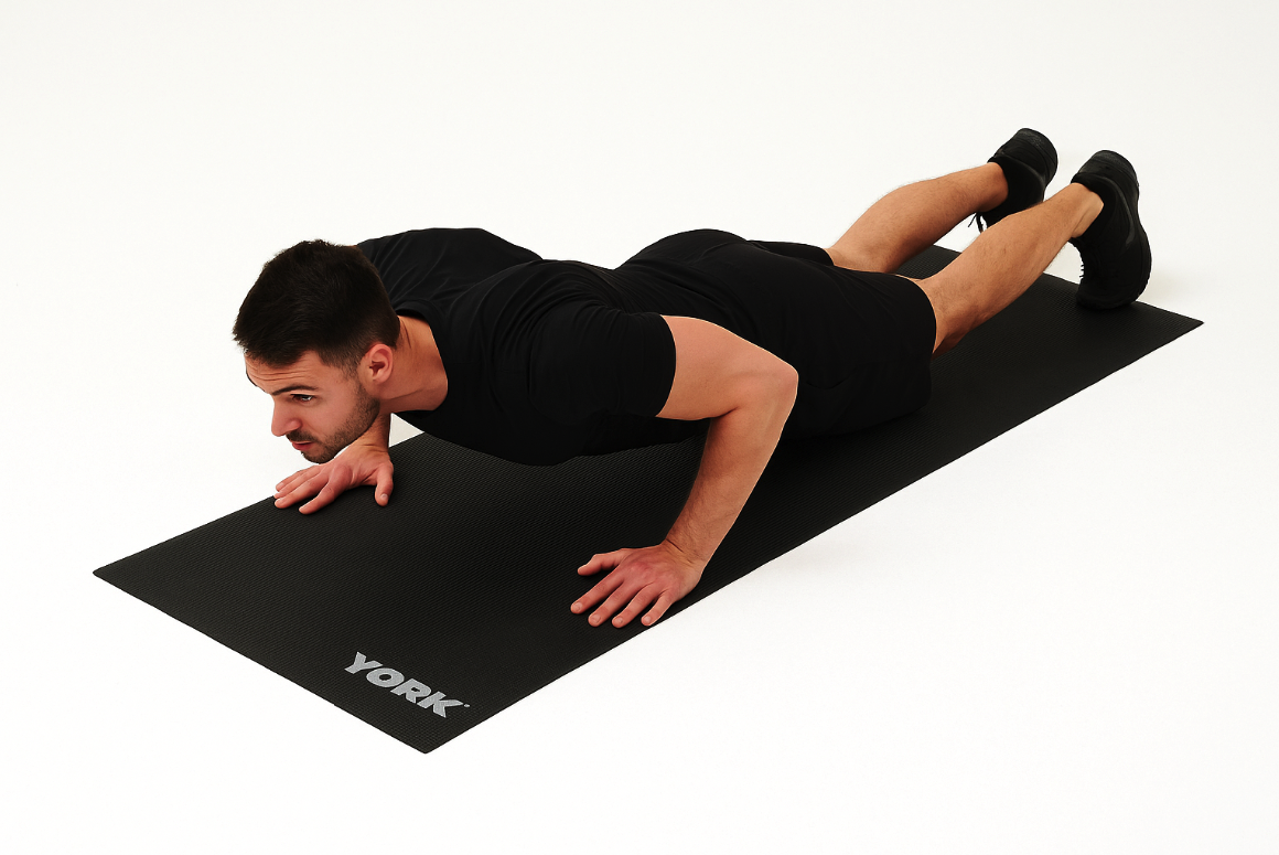 Килимок для фітнесу та йоги York Fitness 0,3 см Чорний (5066) - фото 4