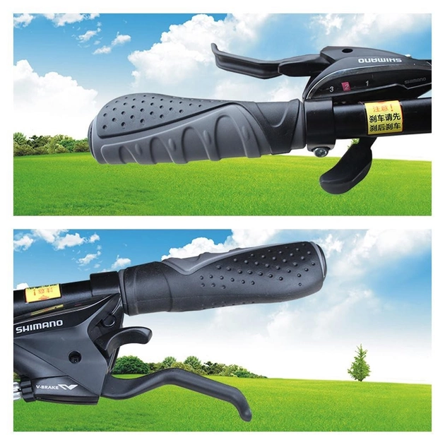 Гріпси велосипедні анатомічні 2 шт. Чорний/Сірий (10287342) - фото 3 Гріпси велосипедні анатомічні 2 шт. Чорний/Сірий (10287342) - фото 3