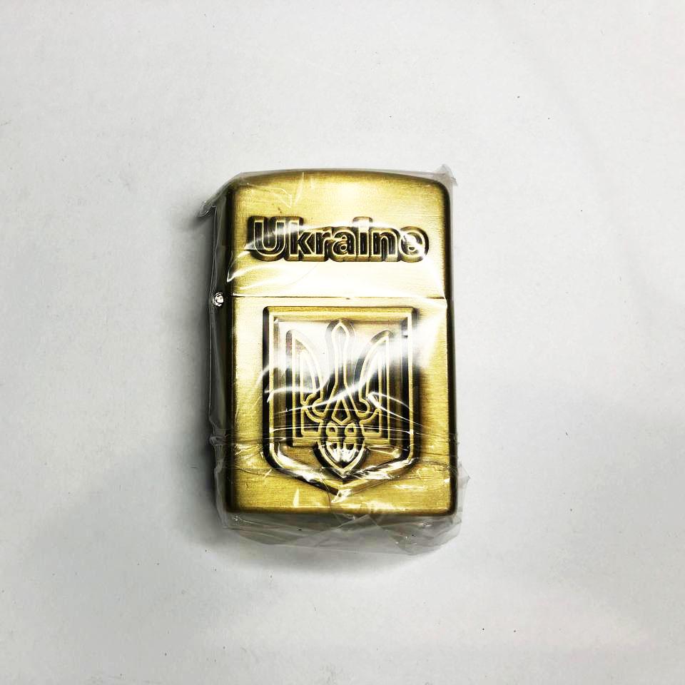 Зажигалка Герб Украины Золото (11134) - фото 3 Зажигалка Герб Украины Золото (11134) - фото 3