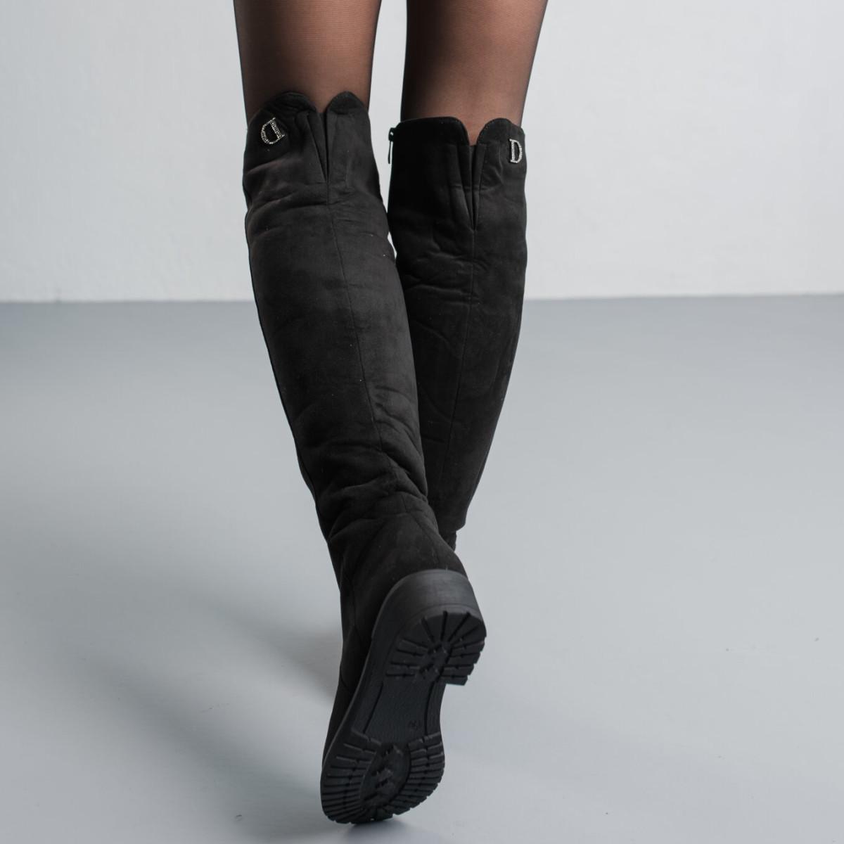 Ботфорти жіночі зимові Fashion р. 38 24,5 см Чорний (3808) - фото 5 Ботфорти жіночі зимові Fashion р. 38 24,5 см Чорний (3808) - фото 5