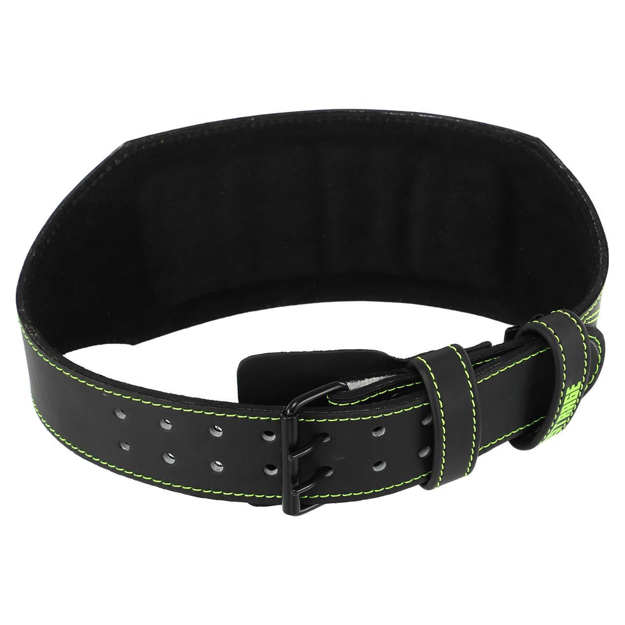 Пояс атлетический кожаный FISTRAGE VL-8441 с подкладкой для спины S-XL спинка 15 см Черный (2532842811)