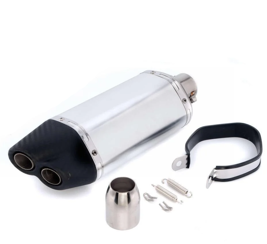 Глушитель тюнинг mod:8 Три-овал/Карбон светлый прямоток 118 460х130 мм (2177154228)