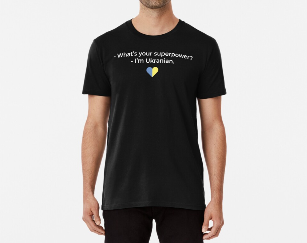 Футболка чоловіча патріотична Stedman з принтом What's your superpower I'm Ukrainian XL Чорний (УКР150.1-4)