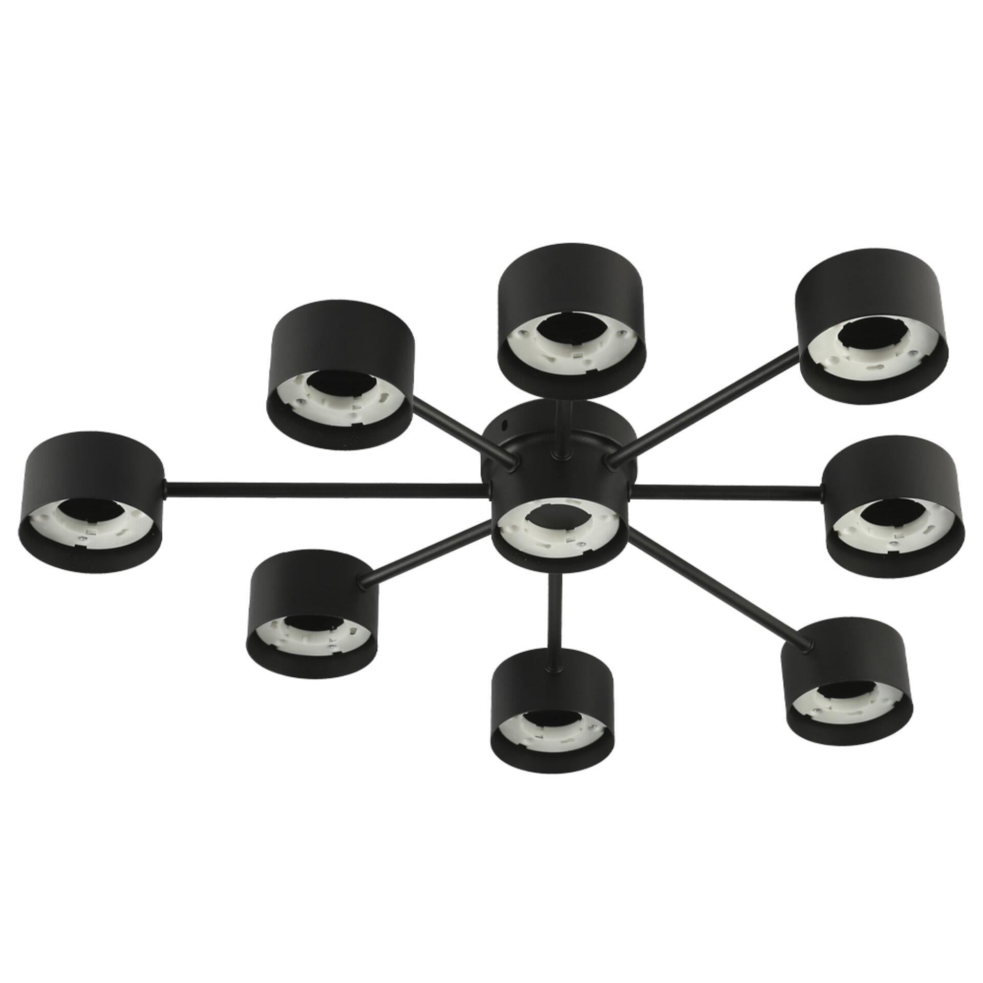 Люстра-спот потолочная ETRON Axis GX53 9x15 Вт Черный (1-EFP-2204)