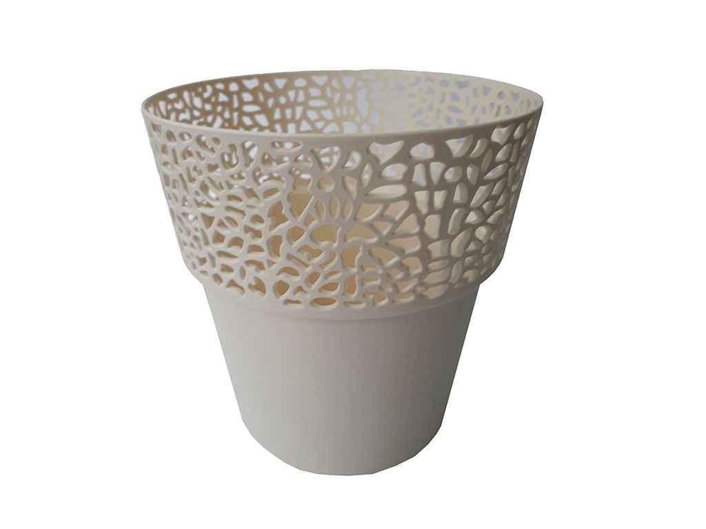 Горшок для цветов Lamela 800 мл Роса 145 Кремовый (798554)