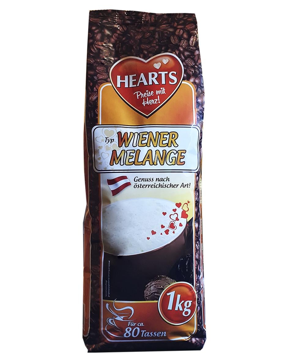 Кофейный напиток 3в1 Hearts Wiener Melange со вкусом кофе по-венски 1 кг (527)
