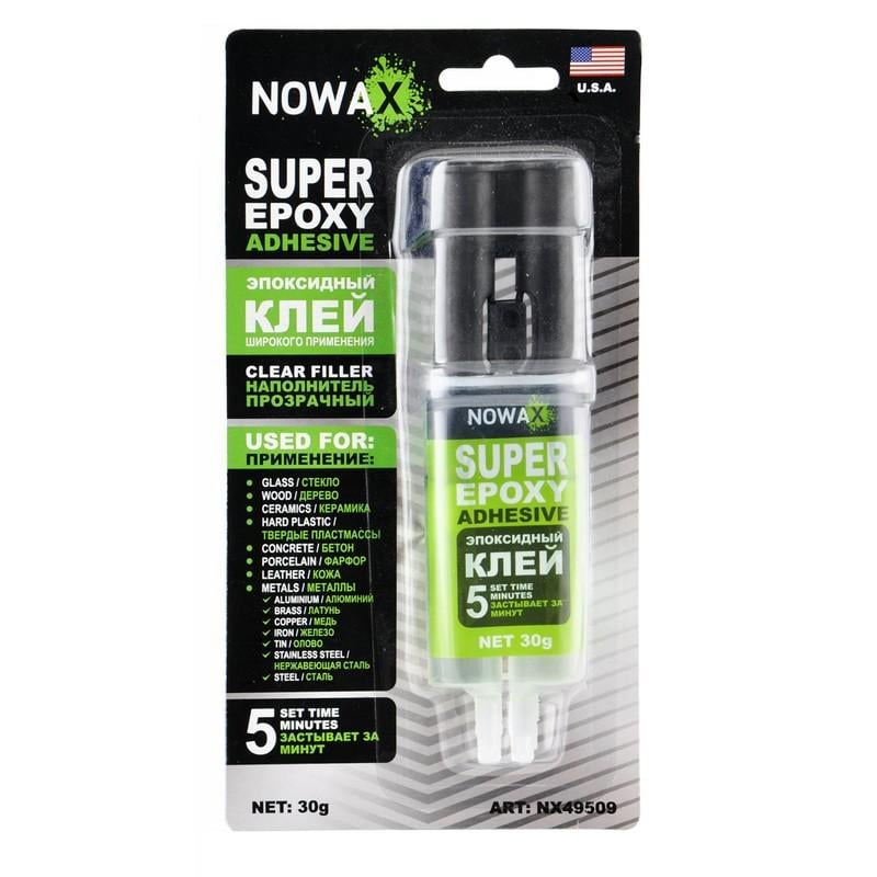 Епоксидний клей NOWAX SUPER EPOXY ADHESIVE 30 г Прозорий (NX49509)