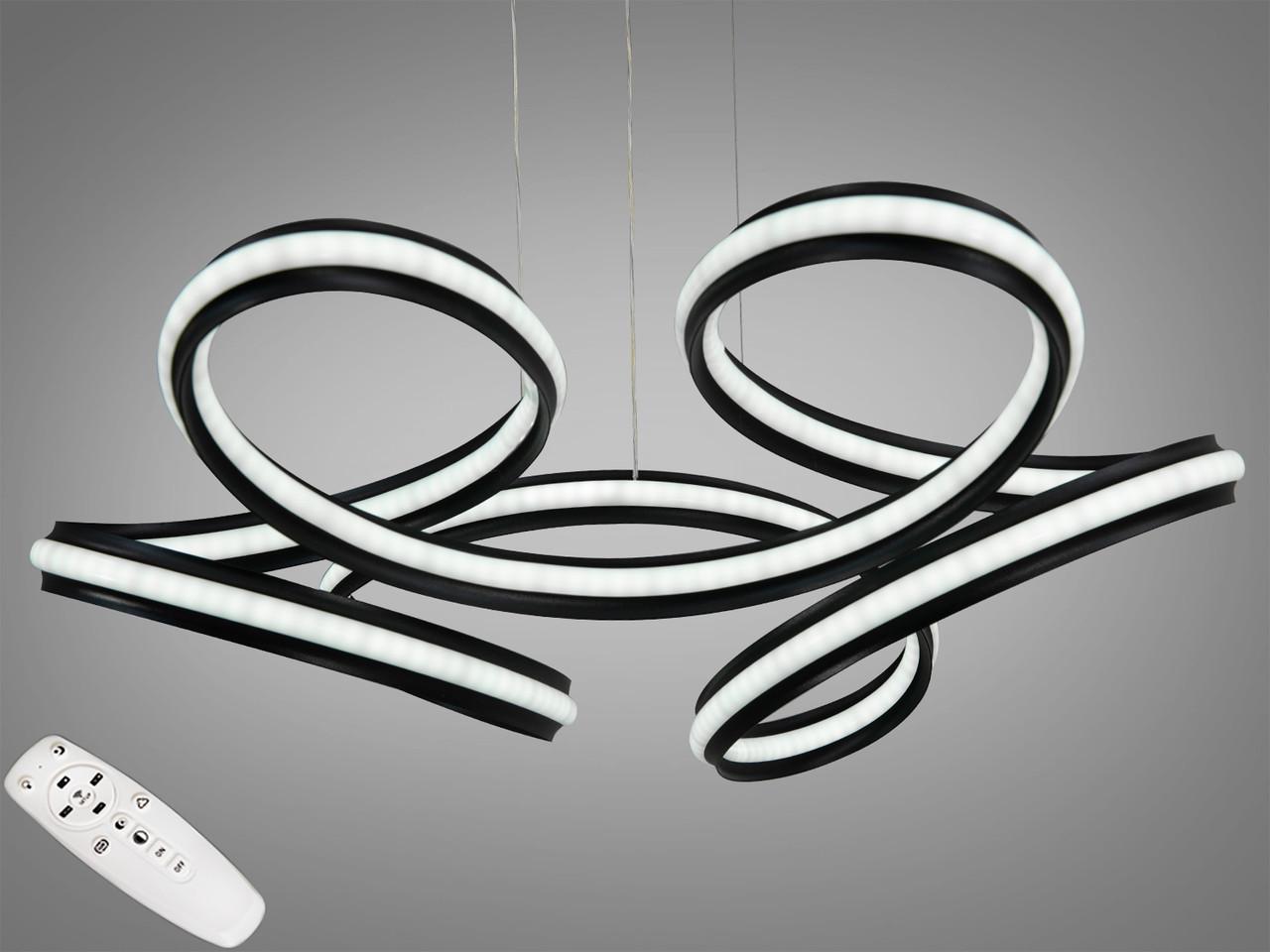 Люстра с димером LED 1063BK (2437587334)