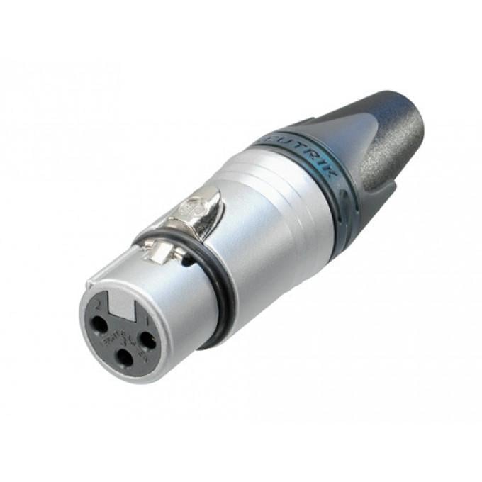 Разъем XLR3 гнездо кабельное XX-HD особой прочности (NC3FXX)
