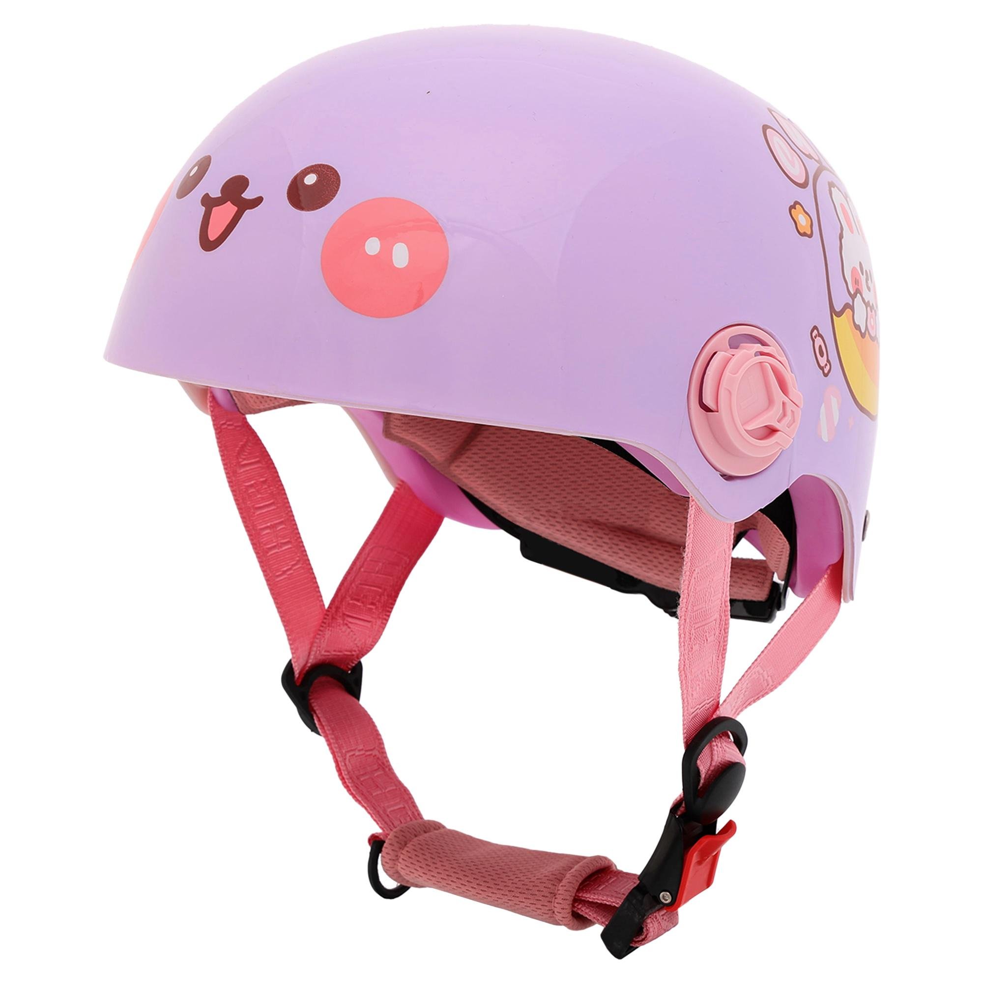 Мотошолом дитячий відкритий SP-Sport три чверті M-518 Фіолетовий