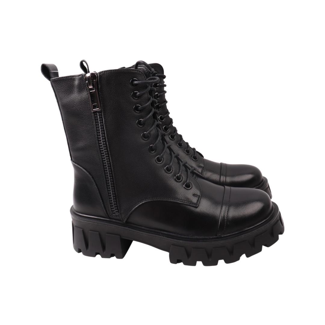 Ботинки женские Farinni из кожи р. 37 Черный (212-22ZHC)