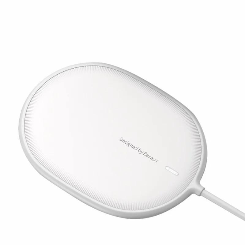 Бездротова магнітна зарядка Baseus Light Magnetic 15W BS-W518 для телефону iPhone 12 Pro Max Mini Білий - фото 2