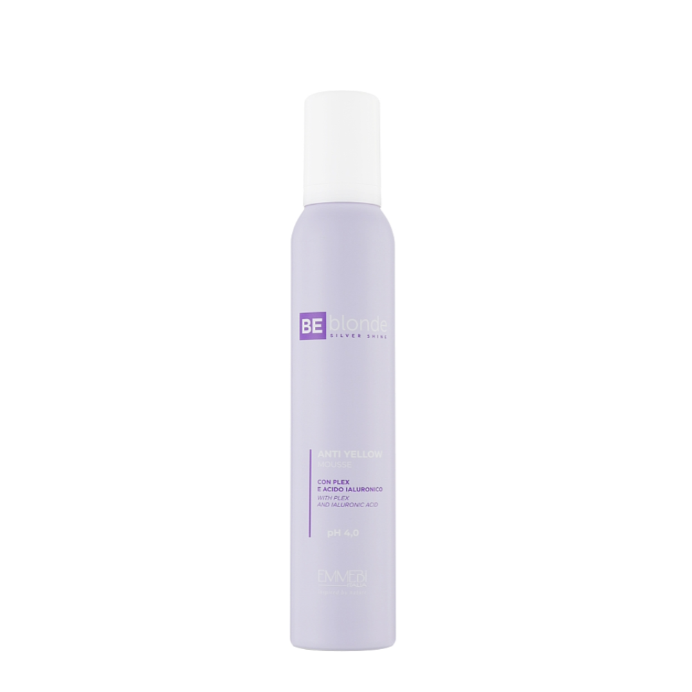 Мус для волосся незмивний Emmebi Italia Be Blonde Silver Be Blonde Silver Anti Yellow Mousse 200 мл (10041)