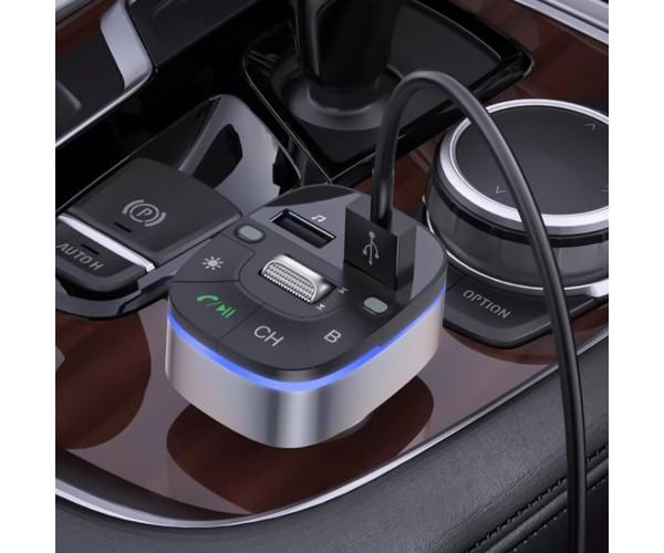 Зарядний пристрій автомобільний з FM-модулятором Hoco E71 PD18W QC3.0 BT5.0 Black - фото 2 Зарядний пристрій автомобільний з FM-модулятором Hoco E71 PD18W QC3.0 BT5.0 Black - фото 2